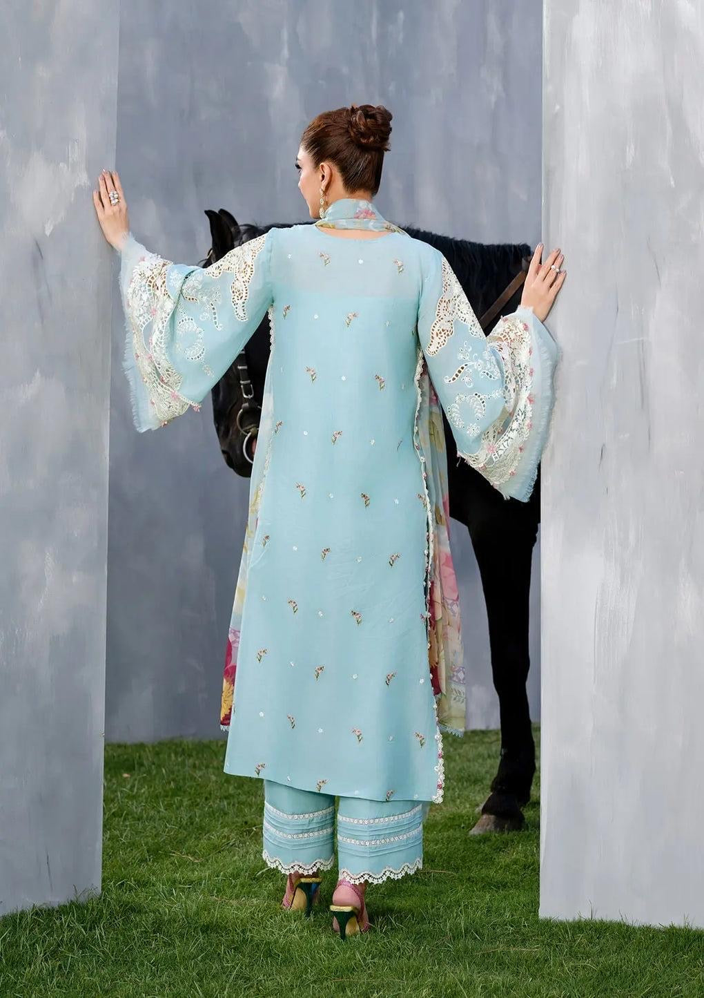 Elaf - Luxury Lawn |Unstitch 3pc | Eid Essential | Summer Season