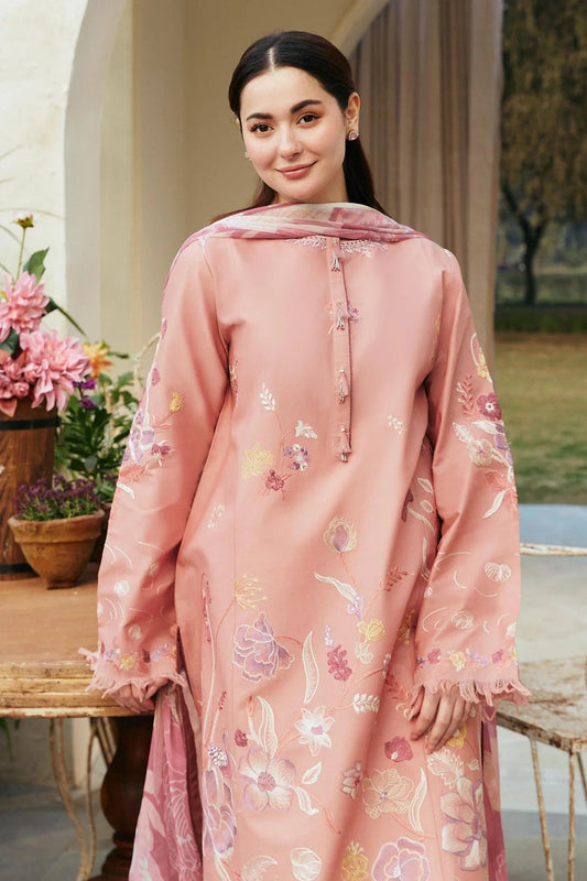 coco by zara-shajahan | 3Pc Unstitch | Embroidered Dress | Summer Season
