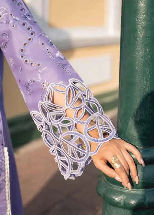 Mushq - 3Pc Unstitched Embroidered Lawn Suit With Digital Printed Dupatta