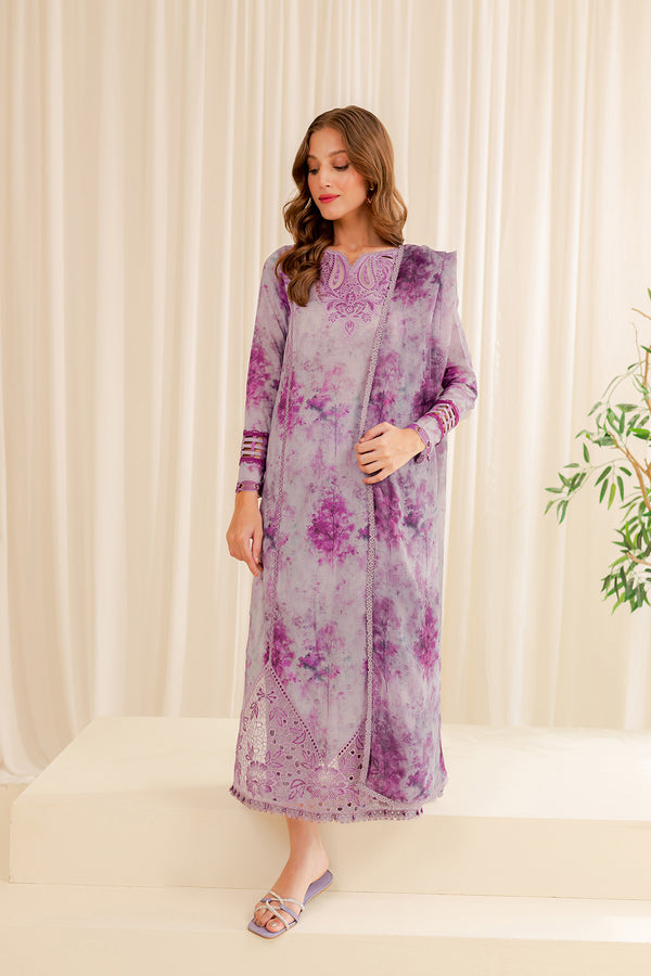 Farasha | Printed Essentials | Unstitch 3pc | WINESOME GLORY