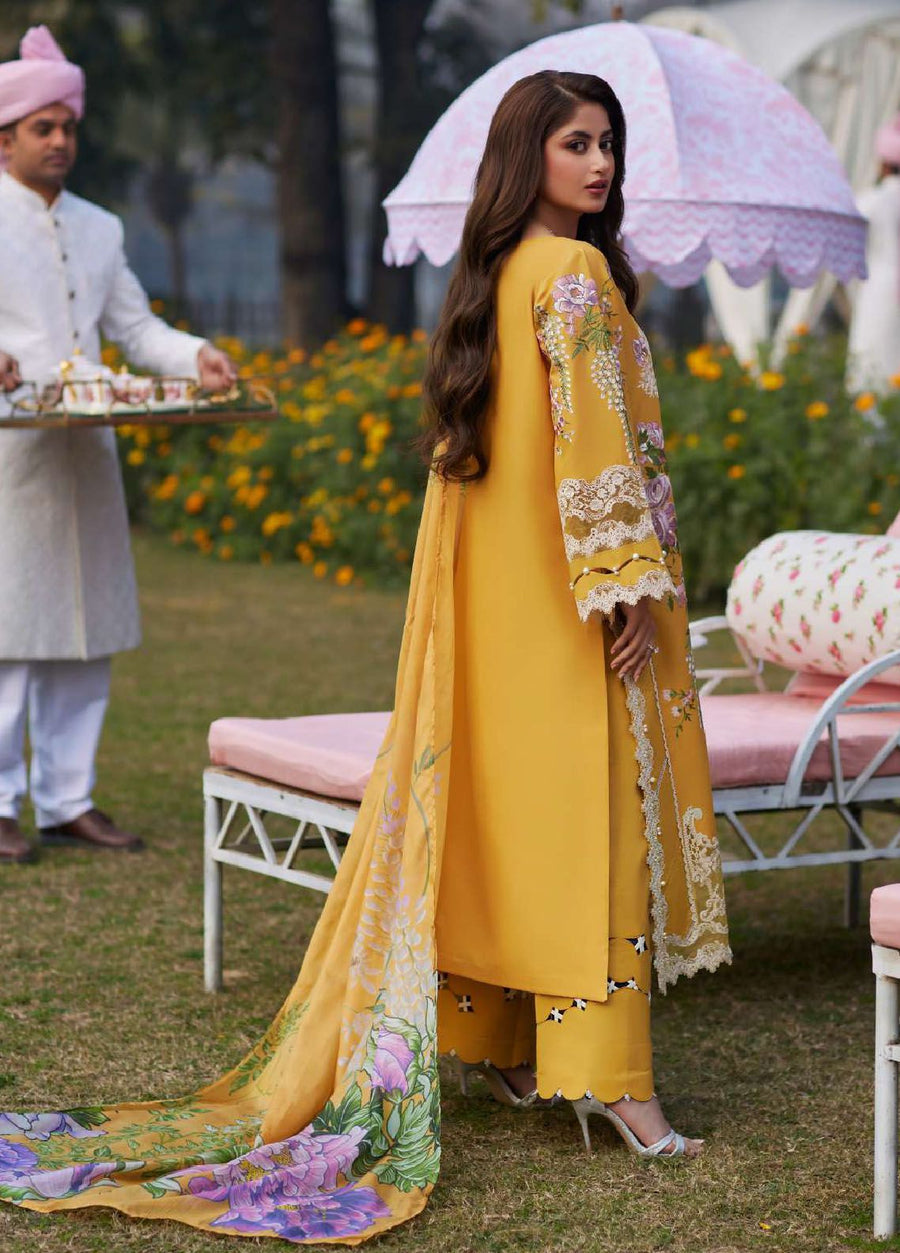 Elaf - Luxury Lawn |Unstitch 3pc | Eid Essential | Summer Season