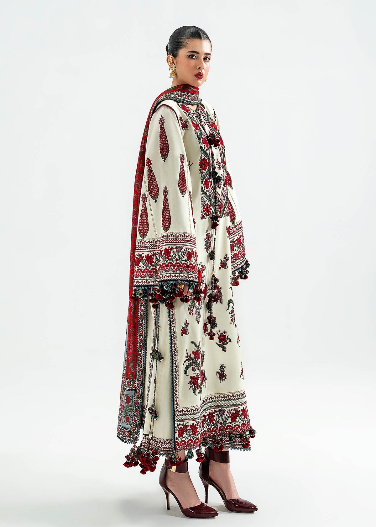 Hussain Rehar - Luxury Lawn | Unstitch 3pc | Premium Eid Essentials | Summer Season