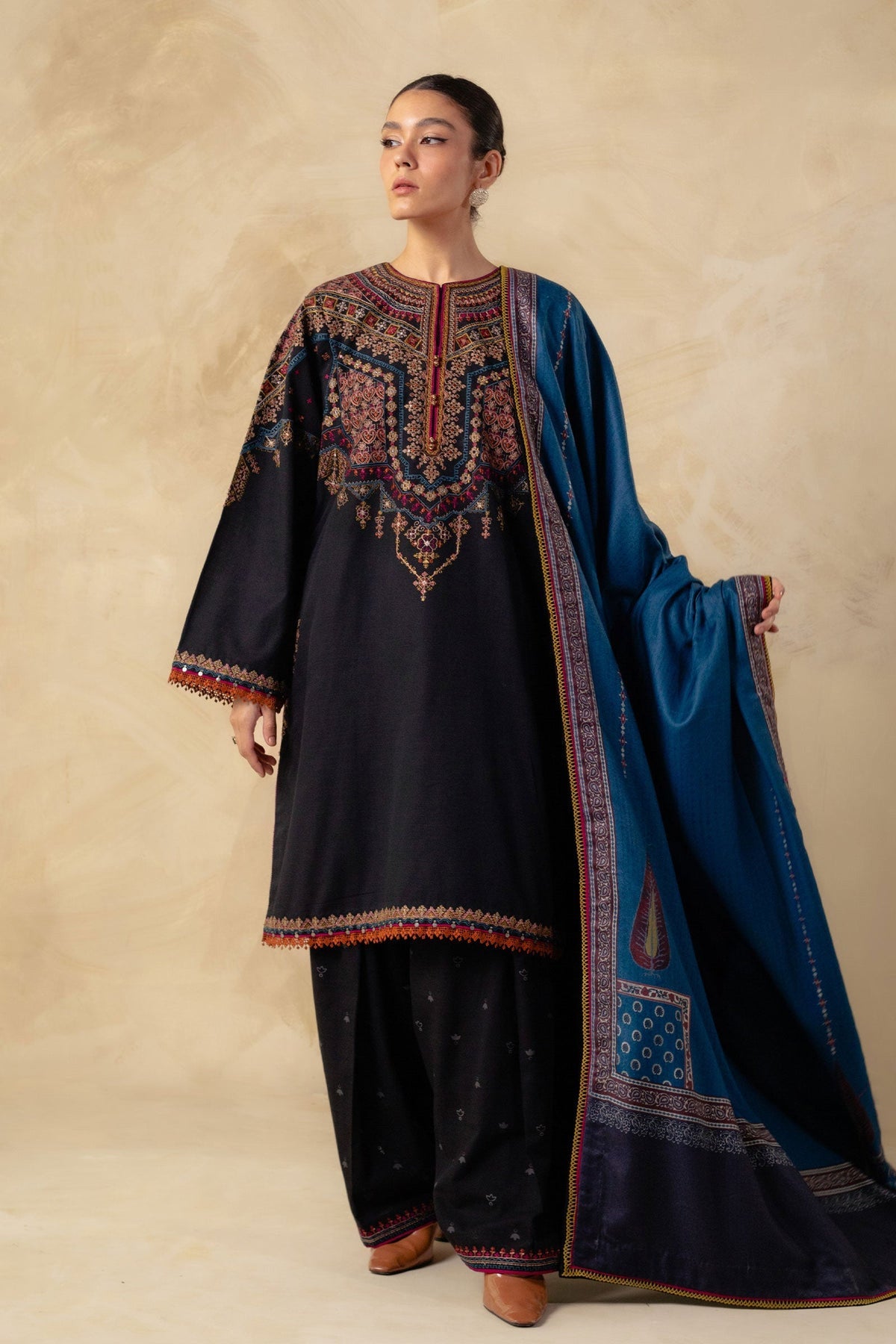 Zara-shahjahan - Luxury Lawn | Unstitch 3pc | Premium Eid Essential | Summer Season
