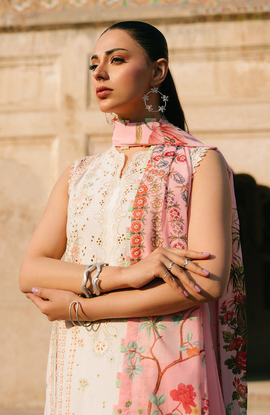 Fiona - Luxury Lawn | Unstitch 3pc | Premium Eid Essential | Summer Season