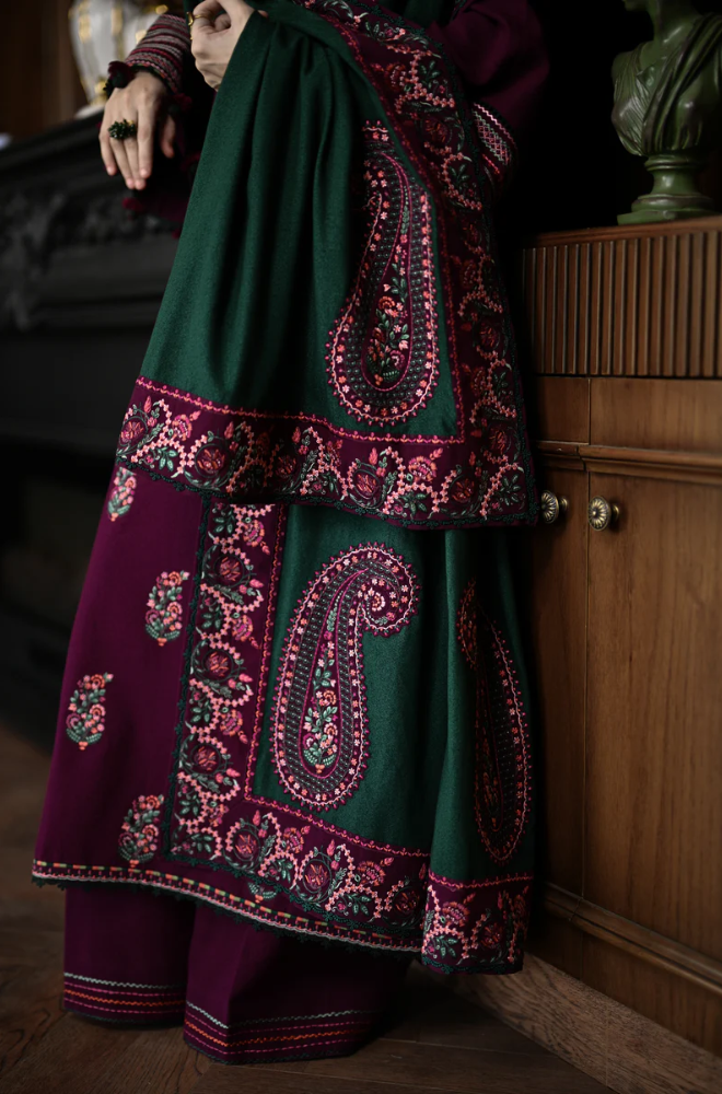 Zaib-Unstitch 3Pc | Premium Luxury Lawn | Summer Season | Attractive Purple