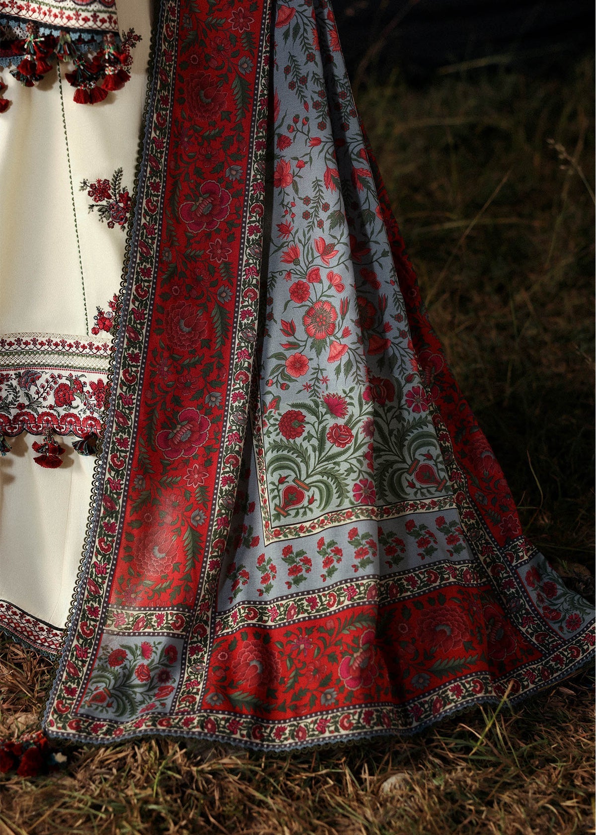 Hussain Rehar - Luxury Lawn | Unstitch 3pc | Premium Eid Essentials | Summer Season