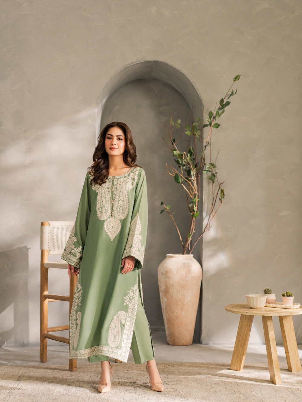Mirana-Unstitch 3Pc | Luxury Lawn | Summer Season | Mint Green