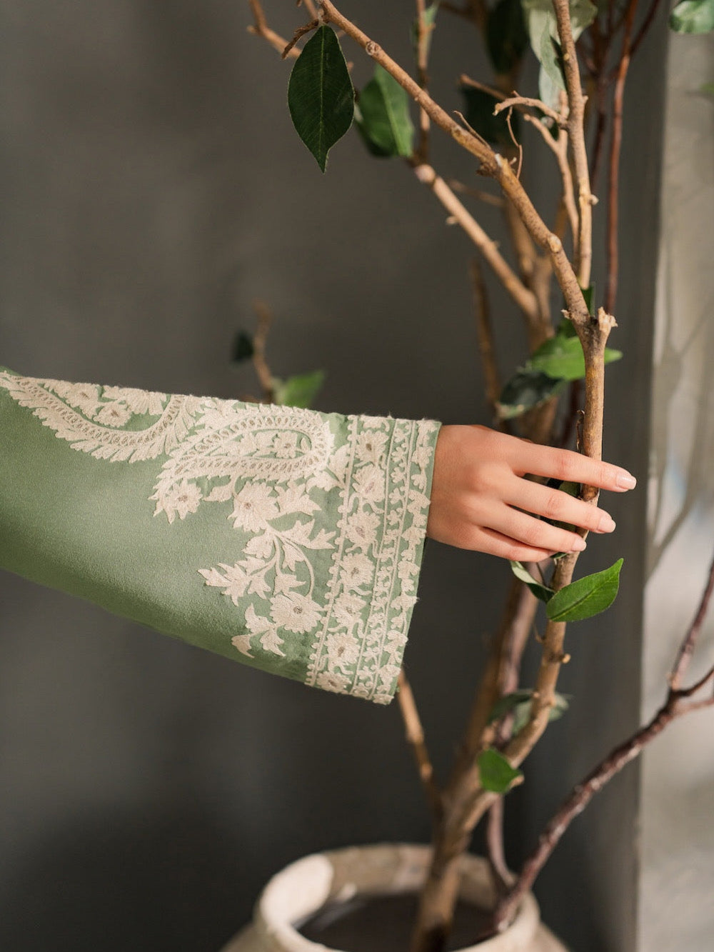 Mirana-Unstitch 3Pc | Luxury Lawn | Summer Season | Mint Green