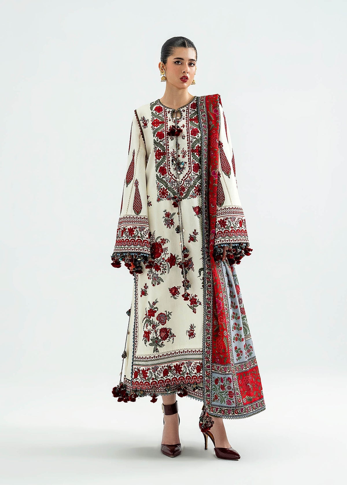 Hussain Rehar - Luxury Lawn | Unstitch 3pc | Premium Eid Essentials | Summer Season