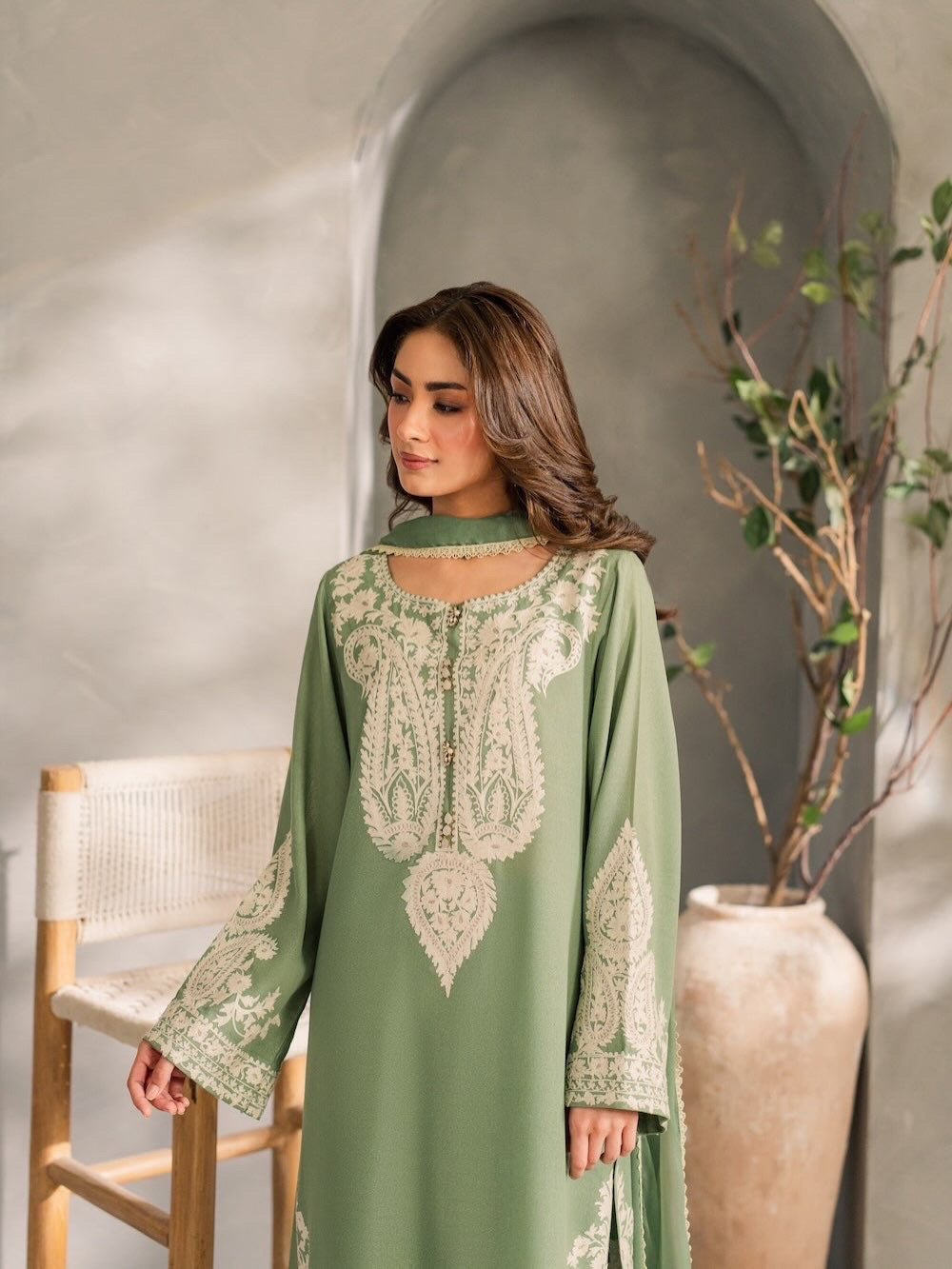 Mirana-Unstitch 3Pc | Luxury Lawn | Summer Season | Mint Green