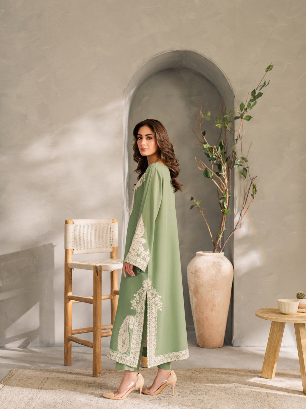 Mirana-Unstitch 3Pc | Luxury Lawn | Summer Season | Mint Green