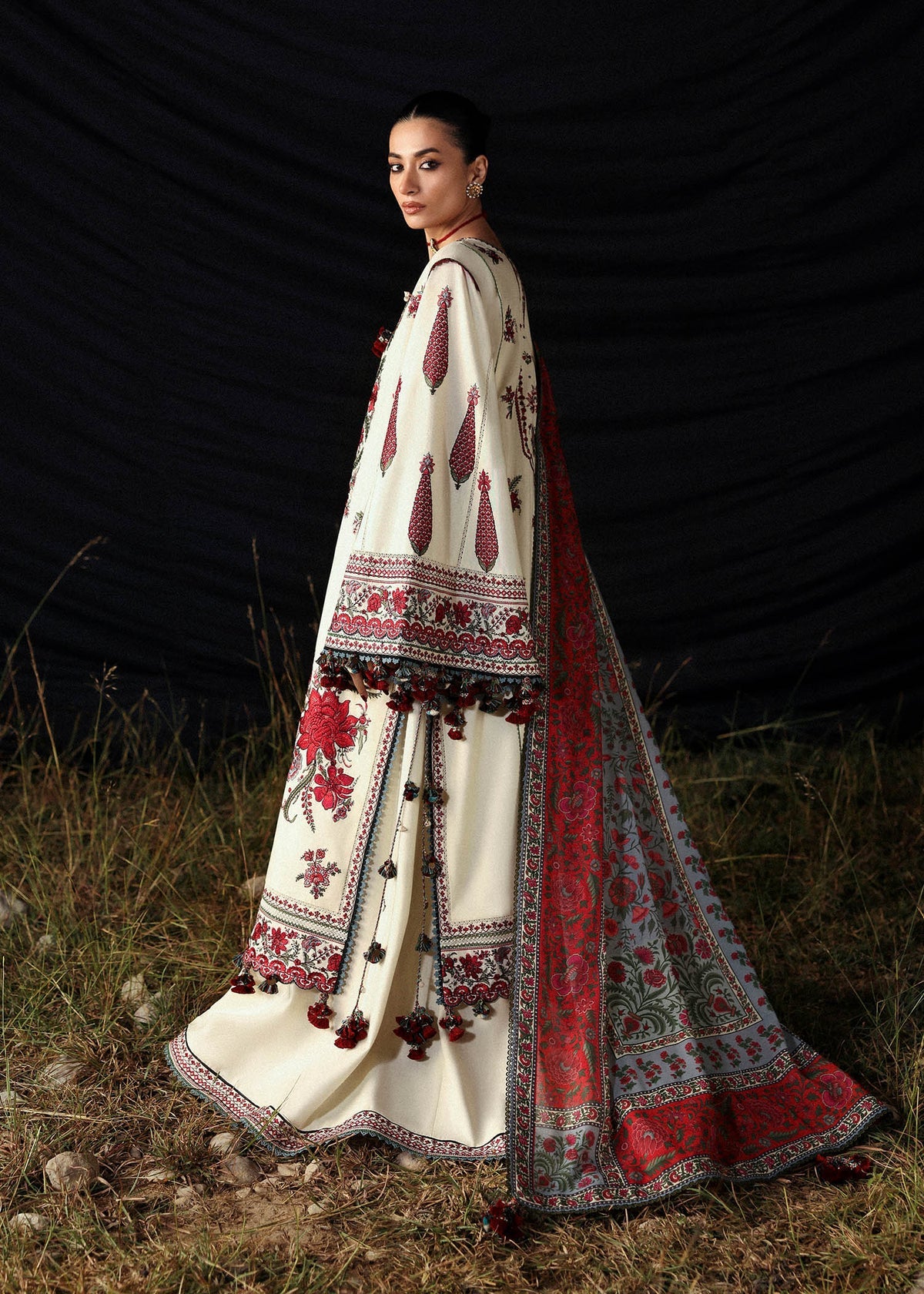 Hussain Rehar - Luxury Lawn | Unstitch 3pc | Premium Eid Essentials | Summer Season