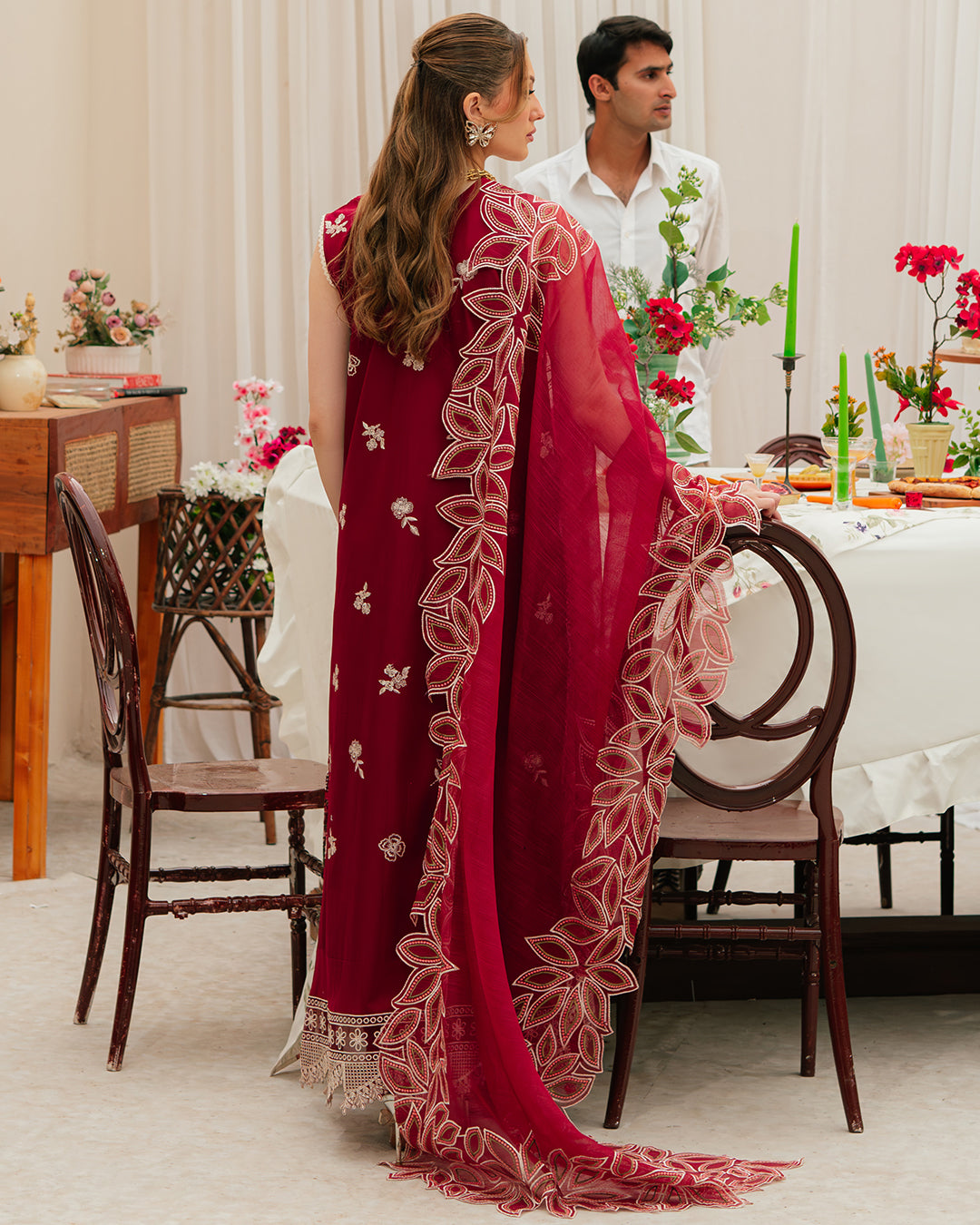 Mahnur - Luxury Lawn | Unstitch 3pc | Premium Eid Essential | Summer Season