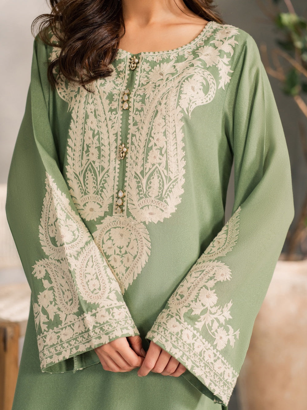 Mirana-Unstitch 3Pc | Luxury Lawn | Summer Season | Mint Green