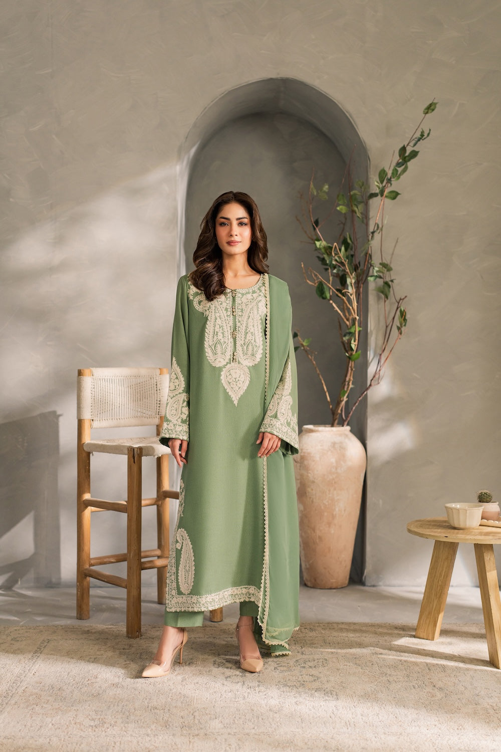 Mirana-Unstitch 3Pc | Luxury Lawn | Summer Season | Mint Green