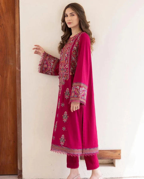 Batik - Unstitch Fully Embroidered Premium Lawn 2pc