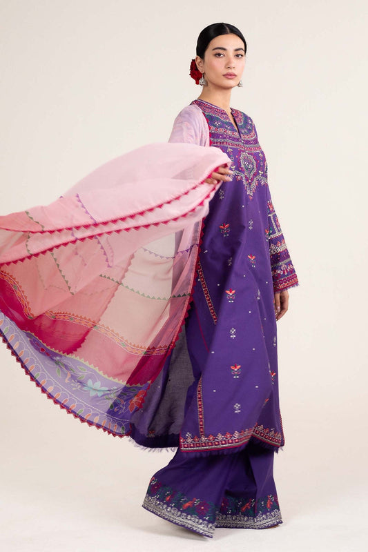 ZARA-SHAHJAHAN - Luxury Lawn |Unstitch 3pc | Eid Essential | Summer Season