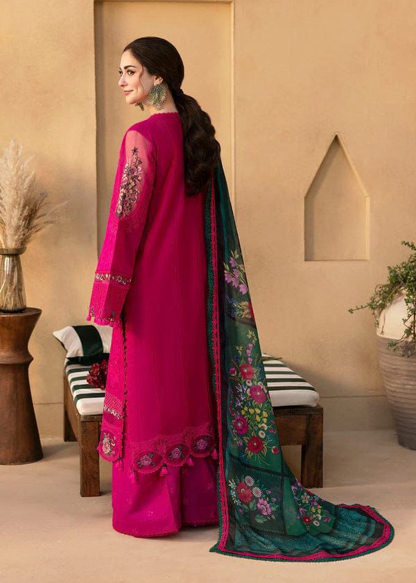 Saira Rizwan - Summer 3PC Chikenkari Lawn Embroidered Suit