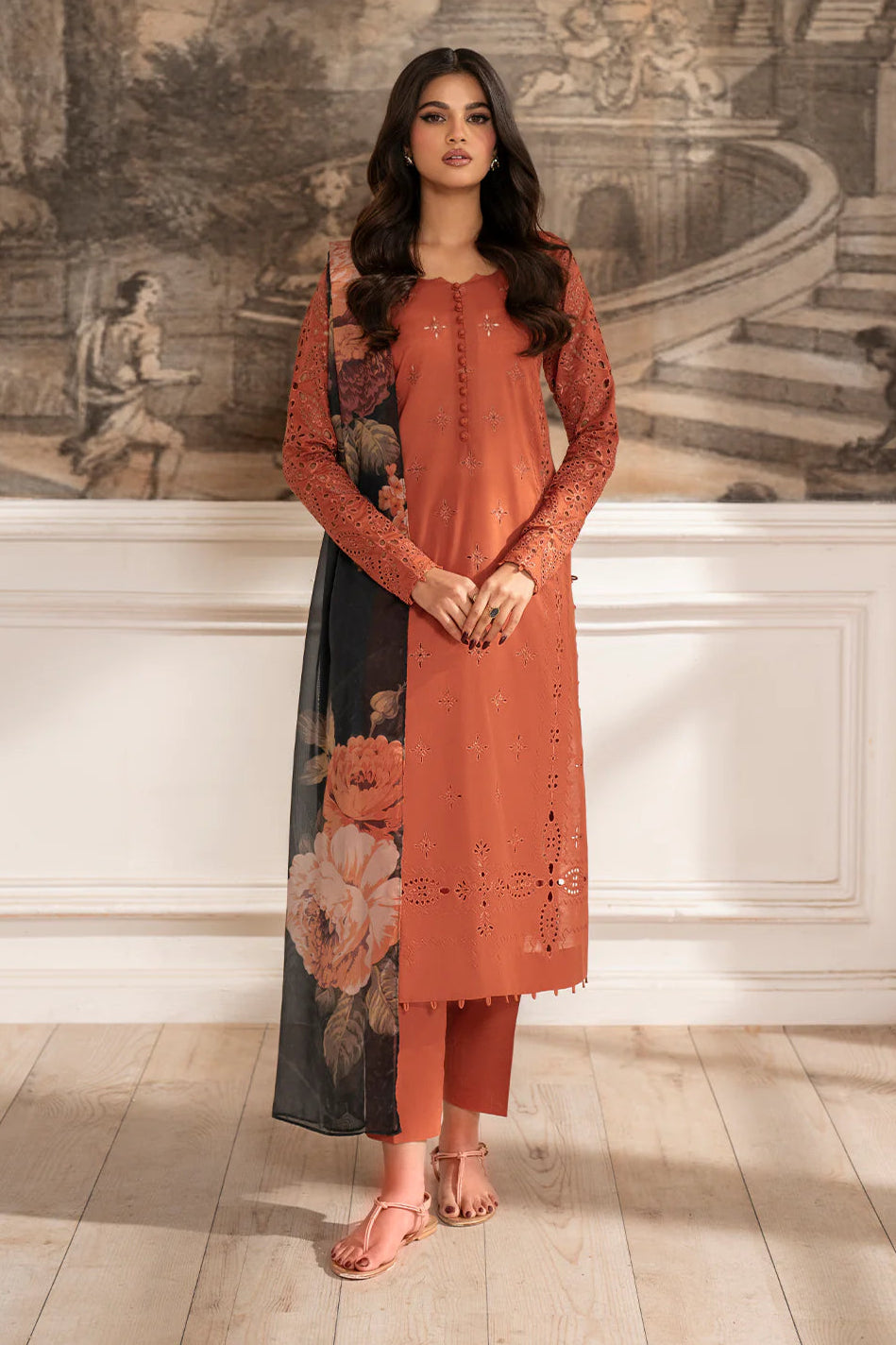 Iznik - 3Pc Unstitch Embroidered Dress Lawn Summer Season