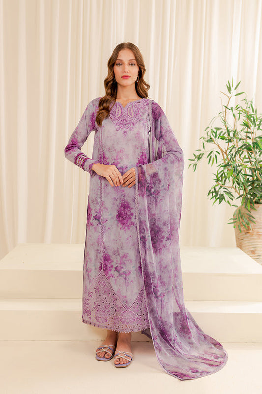 Farasha | Printed Essentials | Unstitch 3pc | WINESOME GLORY