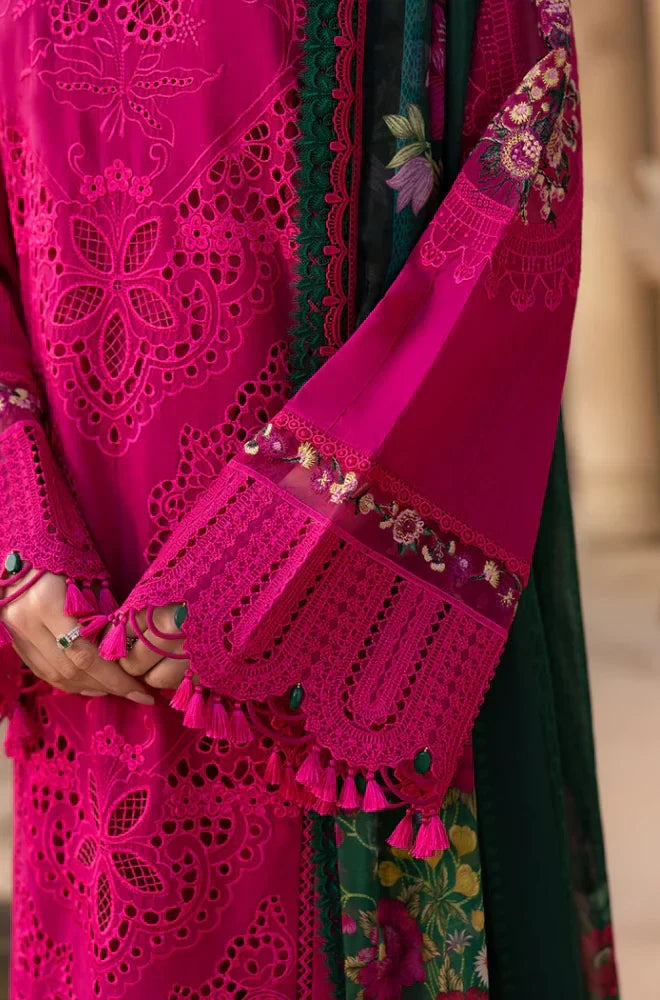 Saira Rizwan - Summer 3PC Chikenkari Lawn Embroidered Suit