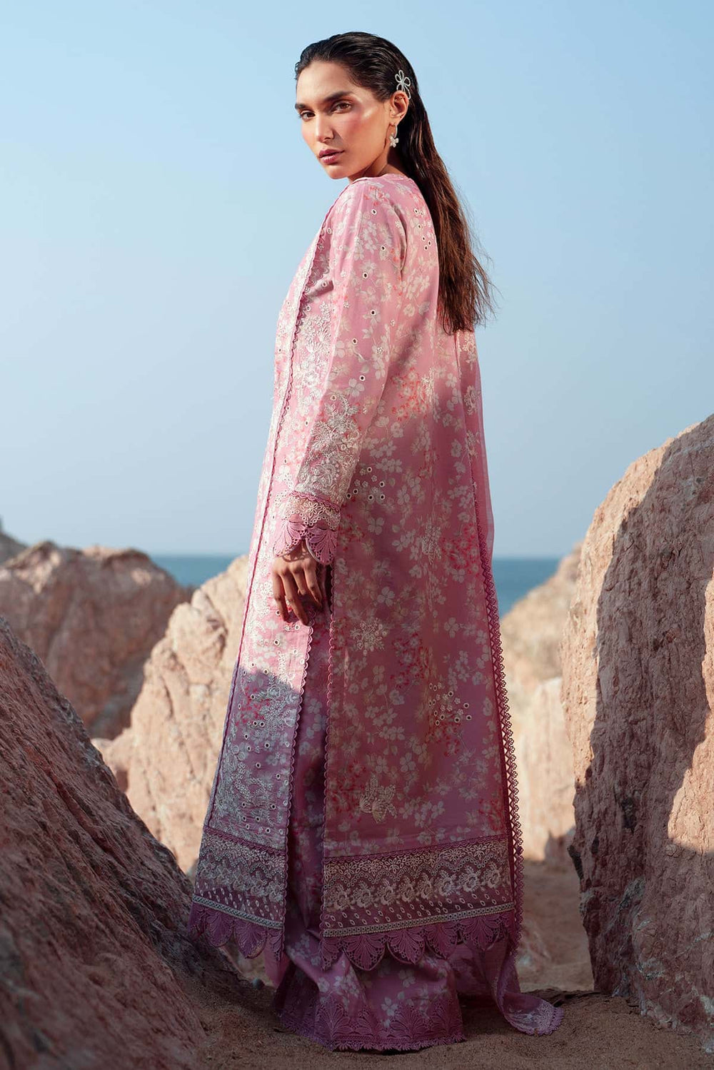 Afrozeh | Endless Summer Season | 3Pc Unstitch | Printed | Pearls