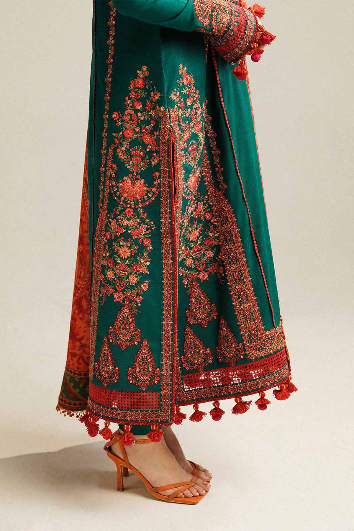 Hussain Rehar - Unstitched Luxury Lawn Heavy Embroidered 3PC Suit