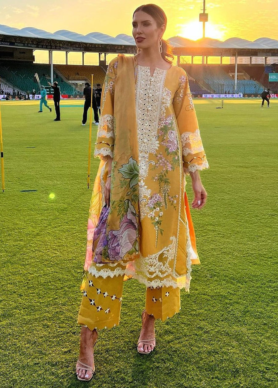 Elaf - Luxury Lawn |Unstitch 3pc | Eid Essential | Summer Season