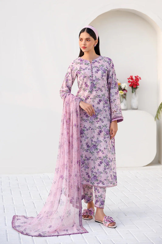 Farasha | 3Pc Unstitch | Printed Essentials | Summer Season