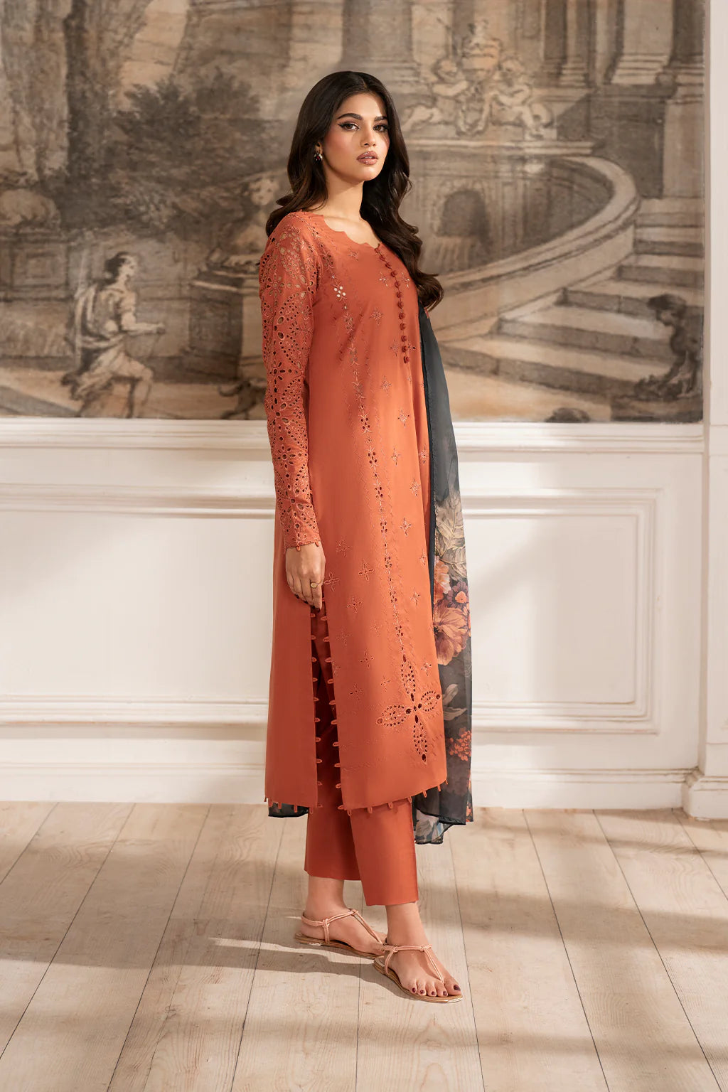 Iznik - 3Pc Unstitch Embroidered Dress Lawn Summer Season