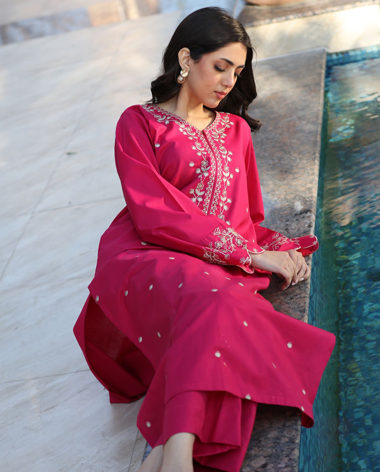 Batik - Unstitch Fully Embroidered Premium Lawn 2pc