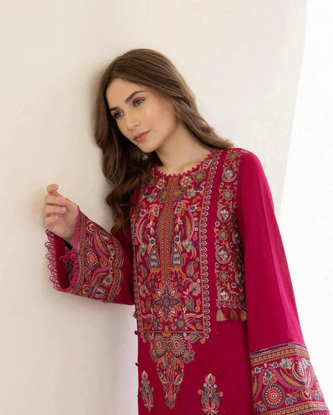 Batik - Unstitch Fully Embroidered Premium Lawn 2pc