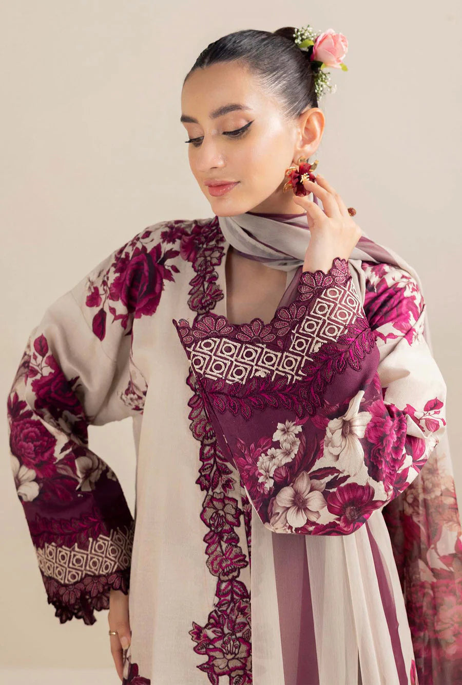 Adnan Libaas | Printed Essentials | Unstitch 3pc | Summer Season