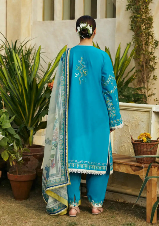 coco by zara-shajahan | 3Pc Unstitch | Embroidered Dress | Summer Season
