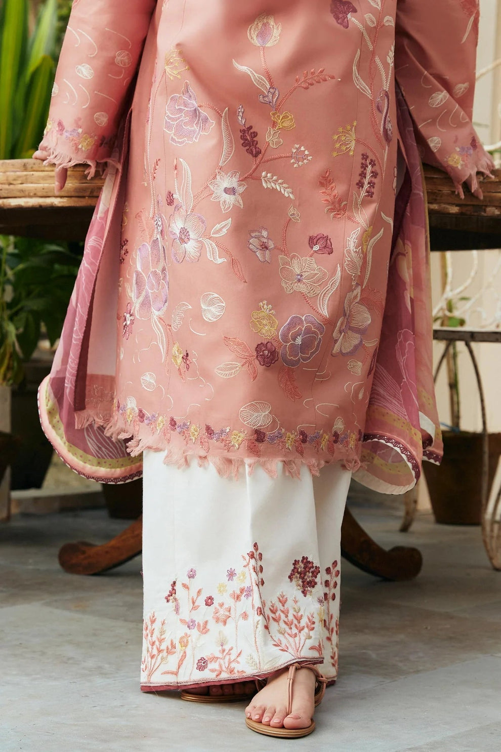coco by zara-shajahan | 3Pc Unstitch | Embroidered Dress | Summer Season