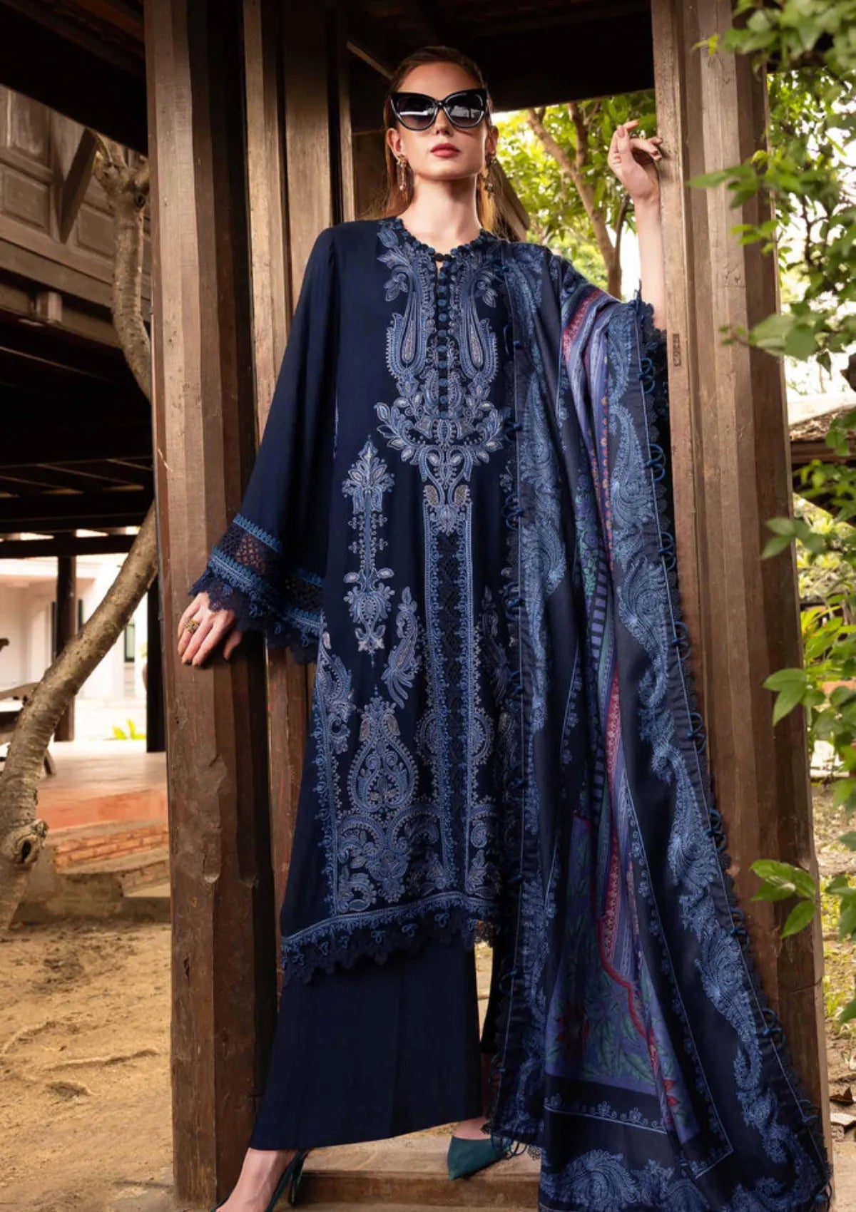 Maria B | Embroidered Lawn | 3Pc Unstitch | Summer Season
