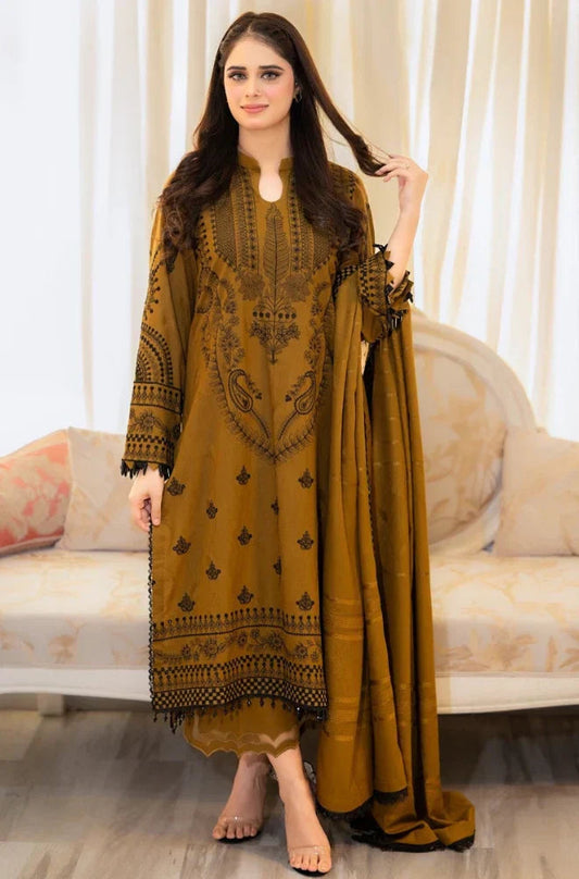LIBAAS - 3PC Lawn Embroidered Suit