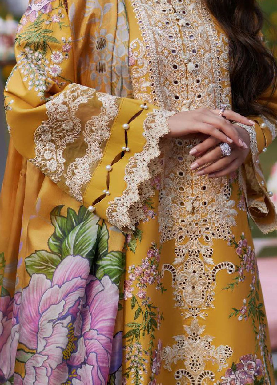 Elaf - Luxury Lawn |Unstitch 3pc | Eid Essential | Summer Season