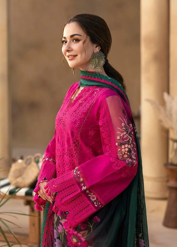 Saira Rizwan - Summer 3PC Chikenkari Lawn Embroidered Suit