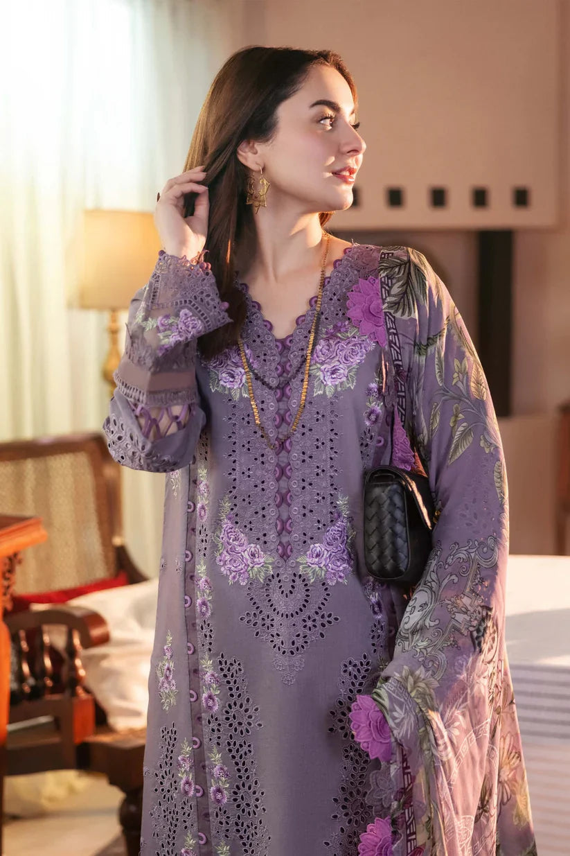 Jade - Unstitched Luxury Lawn Chikenkari Heavy Embroidered 3PC Suit
