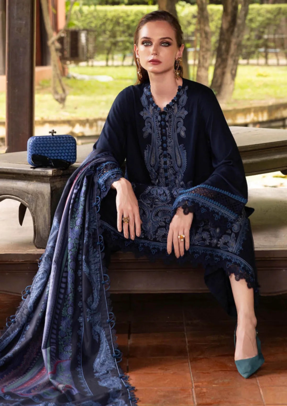Maria B | Embroidered Lawn | 3Pc Unstitch | Summer Season