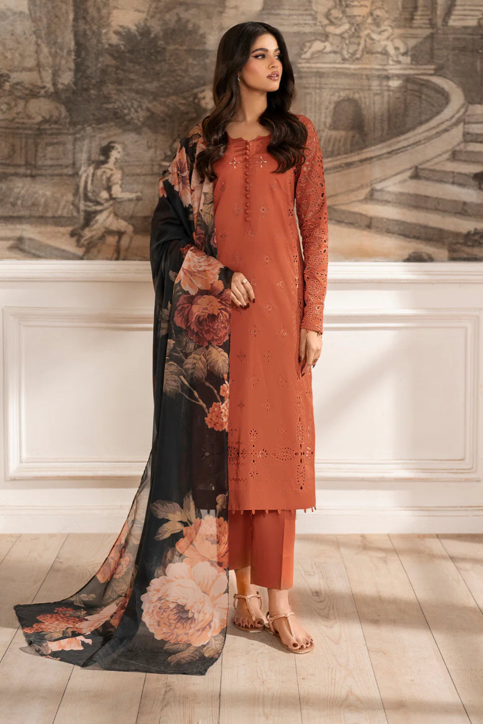 Iznik - 3Pc Unstitch Embroidered Dress Lawn Summer Season