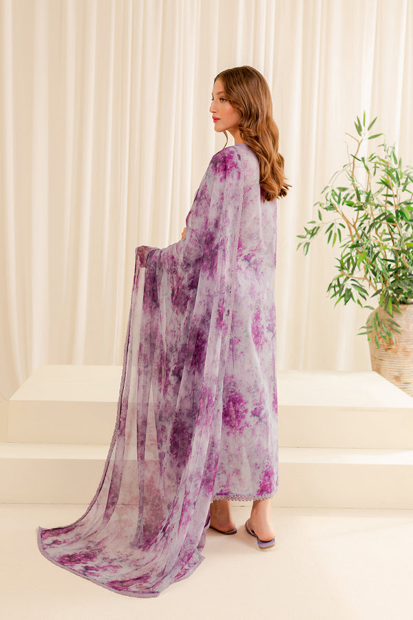 Farasha | Printed Essentials | Unstitch 3pc | WINESOME GLORY