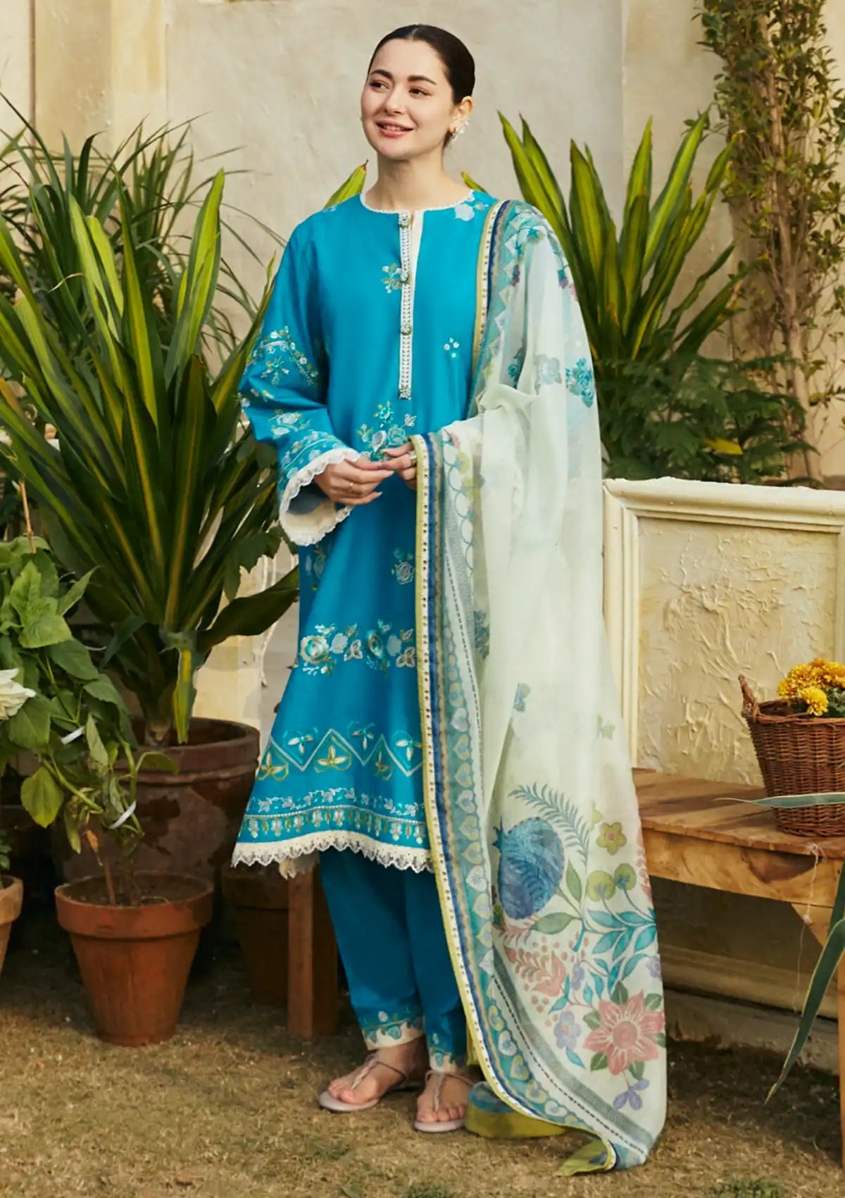 coco by zara-shajahan | 3Pc Unstitch | Embroidered Dress | Summer Season