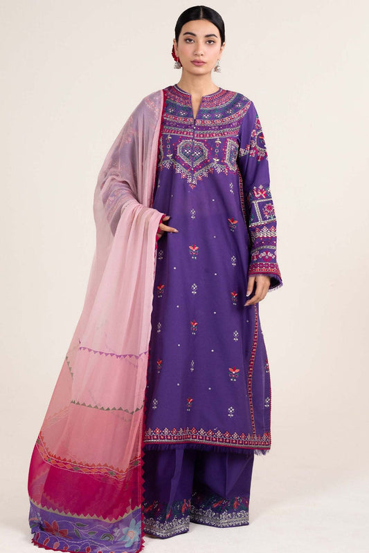 ZARA-SHAHJAHAN - Luxury Lawn |Unstitch 3pc | Eid Essential | Summer Season