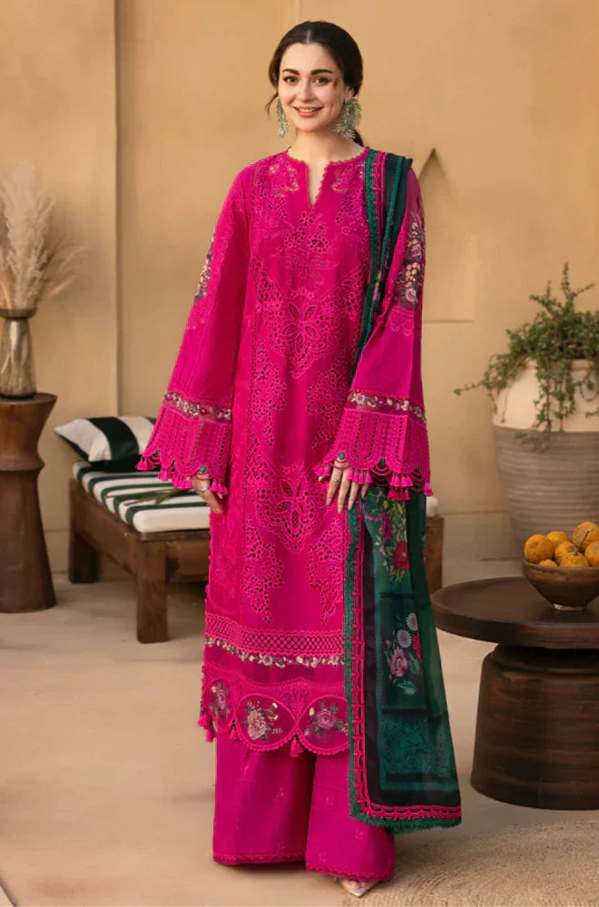 Saira Rizwan - Summer 3PC Chikenkari Lawn Embroidered Suit