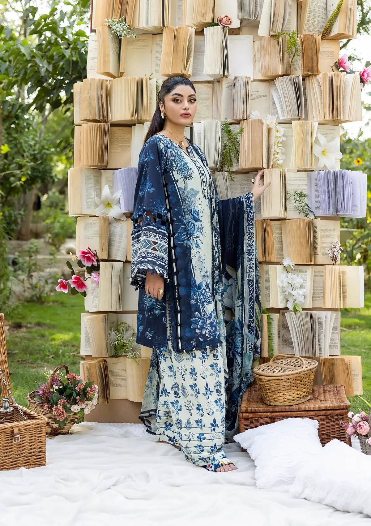 Elaf | Printed Essentials | Unstitch 3pc | Summer Season