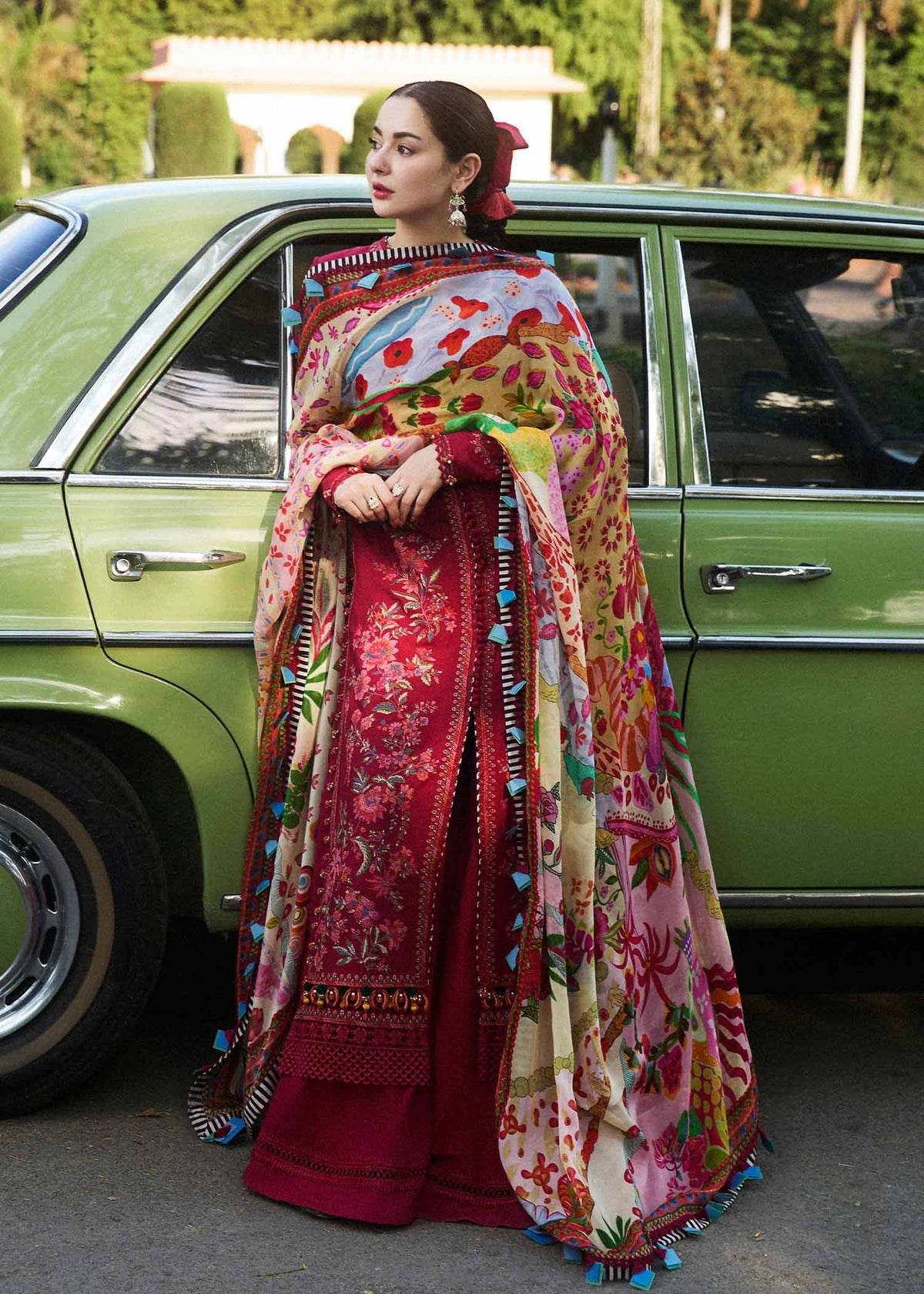 Bloom by Hussain Rehar Embroidered Lawn Suit Unstitched 3 Piece - Summer Collection