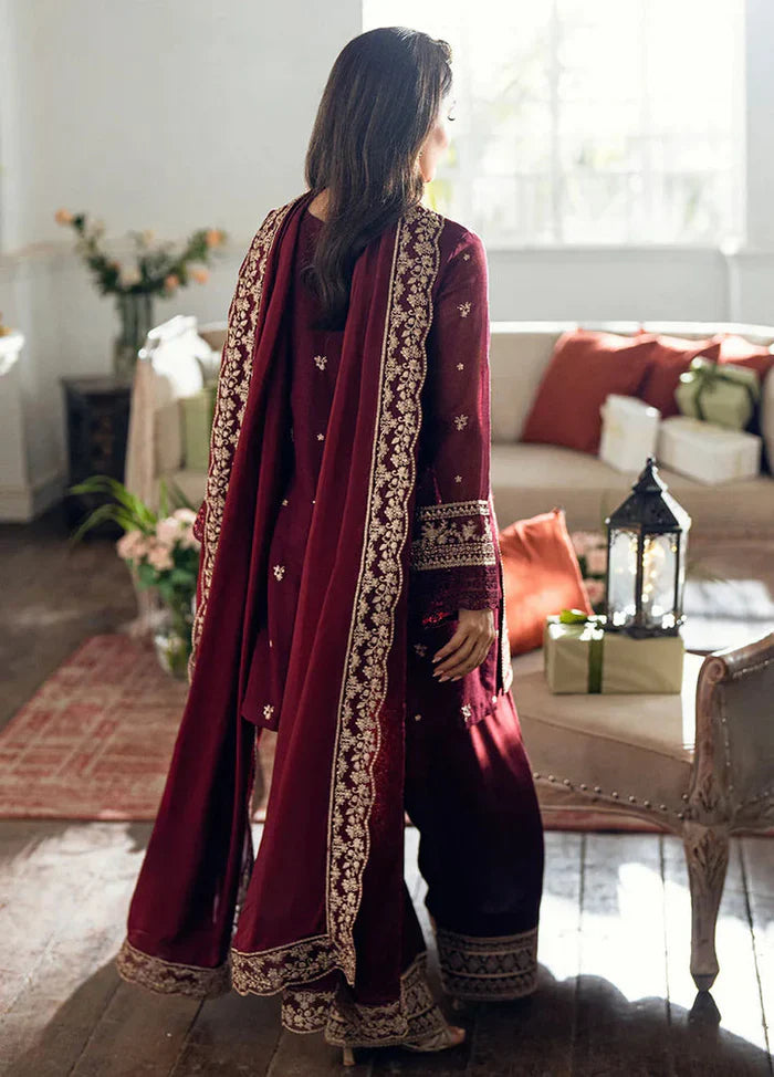 Azure - 3pc unstitched Lawn Emb with Emb Dupatta